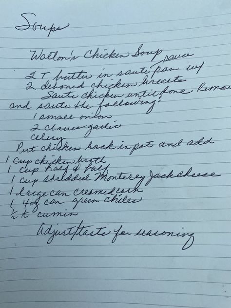 Hand Written Recipes, Hamburger Vegetable Soup, Written Recipes, Comfort Soup Recipes, Heirloom Recipes, Best Soup Recipes, Handwritten Recipes, Comfort Soup, Chicken Main Dishes