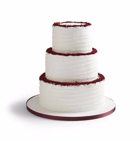 Red And White Cake Design, Red And White Cake, Red Velvet Wedding, Red Velvet Wedding Cake, Best Red Velvet Cake, Sunflower Wedding Cake, Halloween Wedding Cakes, Cream Wedding Cakes, Hummingbird Bakery