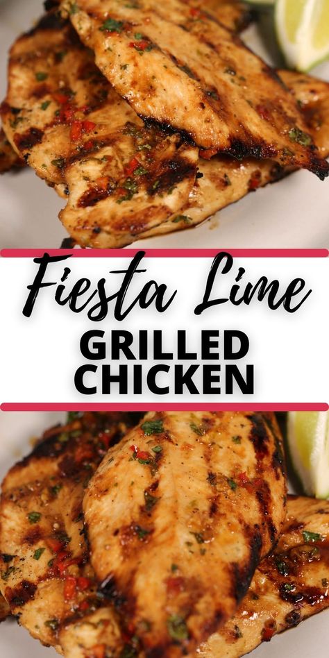 Fiesta Lime Grilled Chicken, How To Flavor Chicken, Marinated Chicken Grilled, Costa Vida Grilled Chicken Recipe, Grill Mexican Recipes, Grilled Protein Recipes, Recipes Using Limes Dinner, Chicken Tender Quesadilla, Dinner Recipes With Grilled Chicken