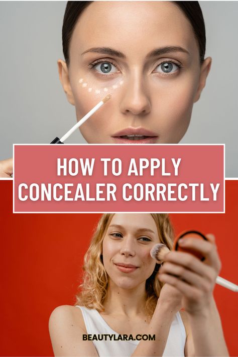 How to Apply Concealer Correctly Where Do You Apply Concealer, Applying Concealer Tutorials, Concealer How To Apply, How To Apply Concealer Under Eyes, Where To Put Concealer, Concealer Tips How To Apply, Concealer Placement, Applying Concealer, Concealer Tricks