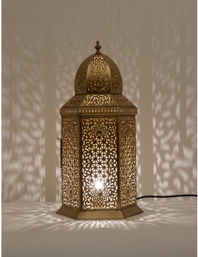 Moroccan Lighting, Moroccan Lights & Lamps - Moroccan Bazaar Dekorasi Maroko, Moroccan Bazaar, Ramadan Campaign, Moroccan Floor Lamp, Moroccan Lights, Floor Lanterns, Antique Brass Floor Lamp, Floor Lantern, Moroccan Lamps