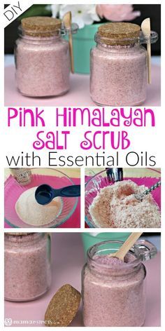 DIY Pink Himalayan Salt Scrub with Essential Oils – Mama Instincts® Diy Salt Scrub Recipe, Pink Himalayan Salt Scrub, Essential Oil Scrubs, Himalayan Salt Scrub, Salt Scrub Diy, Diy Lush, Salt Scrub Recipe, Diy Body Scrub Recipes, Diy Sugar Scrub Recipe