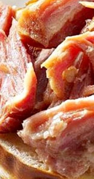 Slow Cooker Beer-Braised Pulled Ham Pulled Ham, Crock Pot Sandwiches, Slow Cooker Ham Recipes, Low Cal Dinner, Lawrence Massachusetts, Field Meals, Prime Ribs, Pork Dinners, Boiled Ham