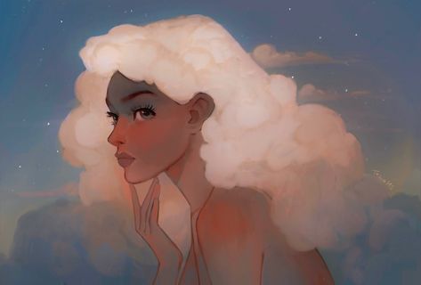 tasia on Twitter: "cloud… " Cloud Princess, Tasia M S, Cloud Hair, الفن الرقمي, Hair Illustration, Cloud Art, Cloud Drawing, Love Drawings, Female Character Design