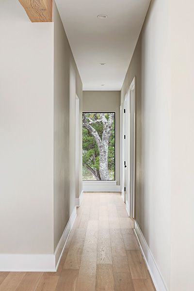 Farmhouse Hallway Ideas, End Of Hallway, Hallway Design Ideas, Original Farmhouse, Hallway Ceiling Lights, Farmhouse Hallway, Stillwater Minnesota, Lakefront Living, Hallway Design