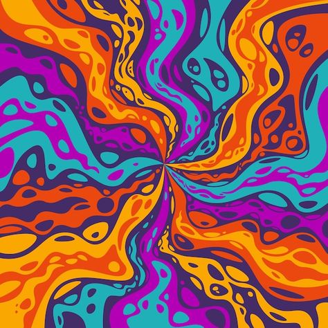 Psychadelic Pattern, Groovy Background, Trippy Designs, Psychadelic Art, Beer Design, Graphic Design Pattern, Abstract Poster, Trippy Art, Wall Graphics