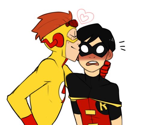 Robin x kid flash Young Justice Robin, Cute Batman, Wally West, Kid Flash, Univers Dc, Batman Funny, Star Comics, Tim Drake, Batman And Robin