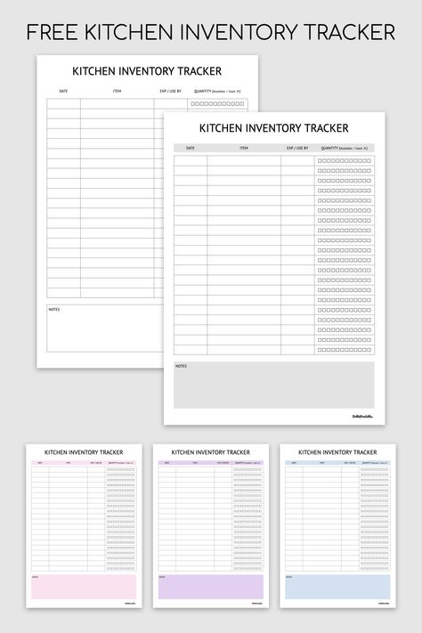 Kitchen Inventory Tracker - Free Printable Digital Template #free #printable #template #kitchen #pantry #tracker #inventory #freezer #fridge #food #grocery #digital #ingredient #supply Kitchen Inventory List Free Printable, Food Inventory Printable Free, Pantry List Inventory Free Printables, Pantry Tracker, Kitchen Inventory List, Inventory Management Templates, Spooky Activities, Inventory Printable, Fridge Food