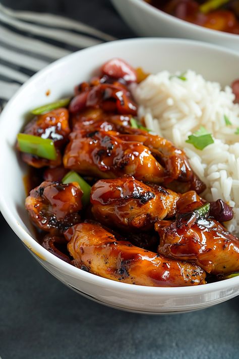 Sweet and Sticky Chicken Recipe Easy Asian Chicken Recipes Healthy, Interesting Food Recipes Easy Dinners, Amazing Dinner Recipes, Sweet And Sticky Chicken, Continental Dishes, Sticky Chicken Recipe, Chinese Menu, Best Freeze Dried Food, Volleyball Photography