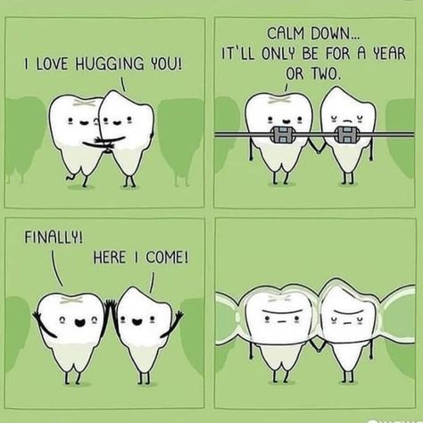 #knowyourcodes #dentalmemes Braces Humor, Radiology Humor, Teeth Humor, Dental Jokes, Dental Fun, Dental Facts, Funny Comic Strips, Dental Humor, Funny Work