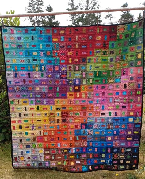 Colorwash Quilts, Crumb Quilts, Watercolor Quilt, Crumb Quilt, Log Cabin Quilt Blocks, Kaffe Fassett Quilts, Jelly Roll Quilt Patterns, Block Quilt, Scrappy Quilt Patterns