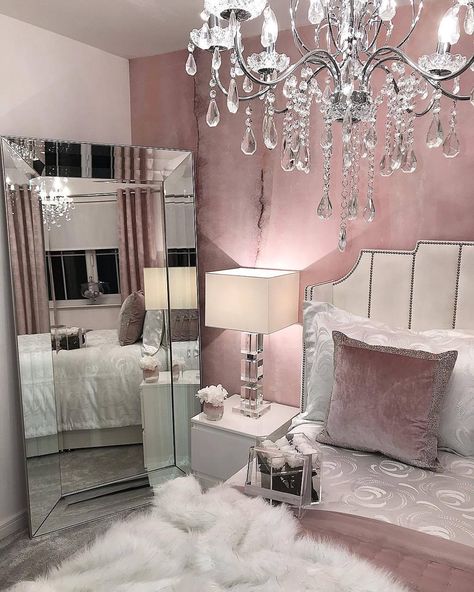 too glam to give a damn Remodel Closet, Rose Gold Bedroom, Guest Bedroom Remodel, Pink Bedroom Design, Glam Bedroom Decor, Small Bedroom Remodel, Pink Bedroom Decor, Budget Decor, Glam Bedroom