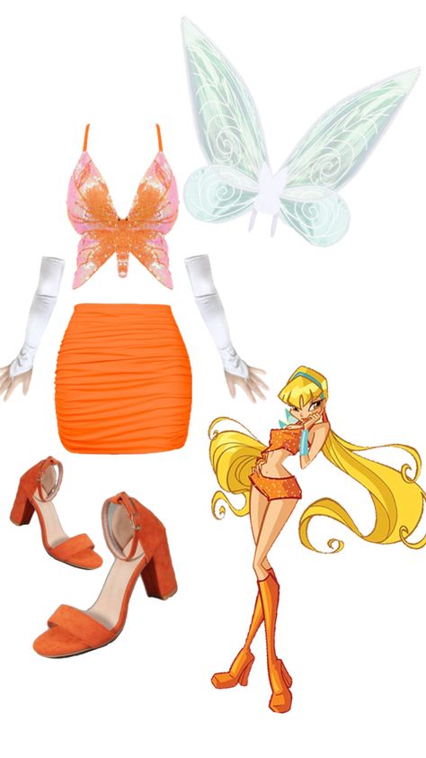 Winx Costume, Winx Cosplay, College Costumes, Stella Winx, Cute Group Halloween Costumes, Fairy Halloween Costumes, Hallowen Ideas, Trio Halloween Costumes, Solo Costume