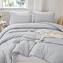 Light Grey Comforter, Fluffy Bed Set, Solid Bedding, Fluffy Bed, Most Comfortable Bed, Grey Comforter Sets, Grey Comforter, Twin Xl Comforter, Fluffy Bedding