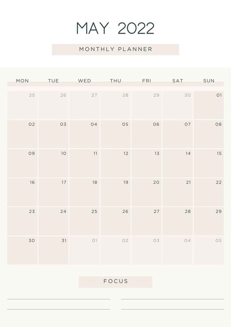 Blank May calendar in a minimalist design for 2022 The post Printable May Calendar (2022) appeared first on Ugly Duckling House. May Calendar 2022, Free Printable Calender, Calender Printables, May Calendar, Arc Planner, Nail Organization, Laptop Organization, Daily Schedule Planner, Monthly Planner Template