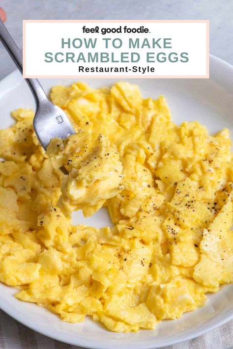 Learn how to scrambled eggs like restaurant style eggs with cooking time guidelines and tips. Use my easy no-fail step-by-step tutorial! Egg Restaurant, Scrambled Eggs Recipe, Egg Diet Plan, Fluffy Eggs, Egg Recipes For Breakfast, Breakfast For Dinner, How To Cook Eggs, Scrambled Eggs, Fried Egg