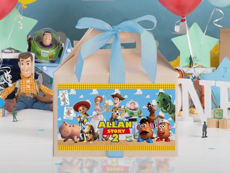 Toy Story Boxes, Toy Story Labels, Toy Story Chip Bags Template, Toy Story Gable Boxes, Andys Toys Box Toy Story, Toy Story Birthday Party, Gable Boxes, Toy Story Party, Toy Story Birthday