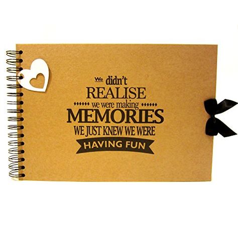 A5 A4 Making Memories Having Fun Scrapbook, Landscape, Card Pages, Photo Album, Keepsake (A5 (White Pages)) Memory Book Diy, Photo Album Display, Album Display, Wedding Album Cover, Surprise Ideas, Heart Gift Tags, Album Photo Scrapbooking, Scrapbook Photo Album, Scrapbook Cover