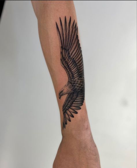 Boho Men Tattoo, Cover Up Tattoos On Forearm, Eagle Tattoo Tricep, Womens Eagle Tattoo, Outer Forearm Tattoo Men Simple, Mens Eagle Tattoo, Eagle Sleeve Tattoo Men, Medium Arm Tattoos, Hawk Tattoo Men