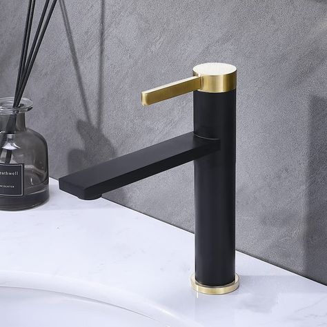 Brushed Gold Bathroom Fixtures, Gold Bathroom Sink Faucet, Brushed Gold Bathroom Faucet, Gold Sink Faucet, Gold Bathroom Sink, Gold Bathroom Fixtures, Brushed Gold Bathroom, Brass Sink Faucet, Black Faucet Bathroom