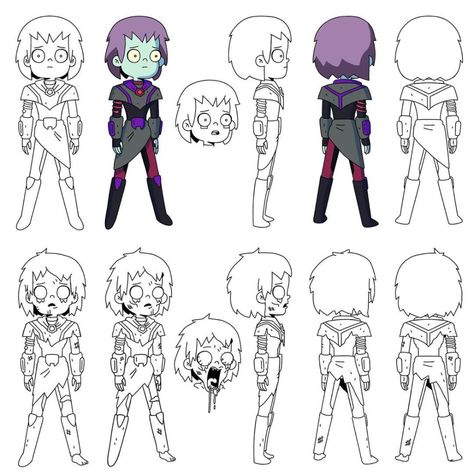 Final Space Production Art: Photo Final Space Character Design, Final Space Concept Art, Final Space Characters, Inside Job Concept Art, Adventure Time Style, Expression Sheet, Space Animation, Character Turnaround, Space Character