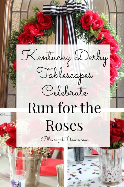 Kentucky Derby Tablescape, Kentucky Derby Fundraiser, Kentucky Derby Birthday Party, Kentucky Derby Games, Kentucky Derby Betting, Kentucky Derby Birthday, Derby Decorations, Derby Dinner, Derby Party Ideas