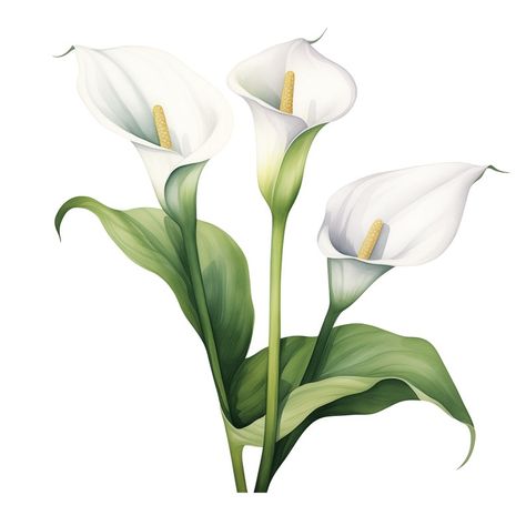 White Calla Lily, Calla Lily Flowers, Nursery Room Art, Lily Flowers, Flowers Watercolor, Watercolor Illustrations, Jpg Images, Panel Art, Lily Flower