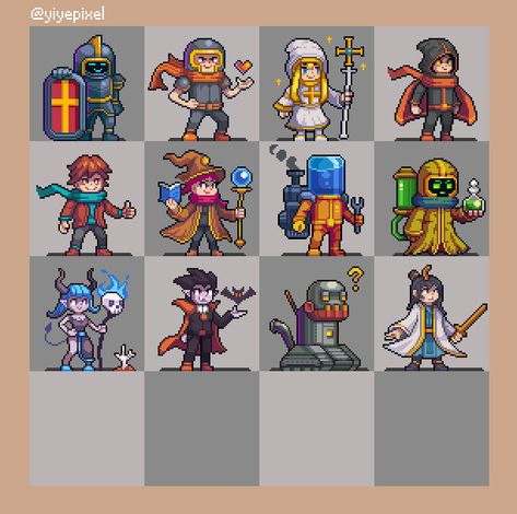 Soul Knight, Indie Game Art, Piskel Art, Pixel Characters, Pixel Art Tutorial, Pixel Art Characters, Isometric Art, Pixel Design, Pixel Art Games