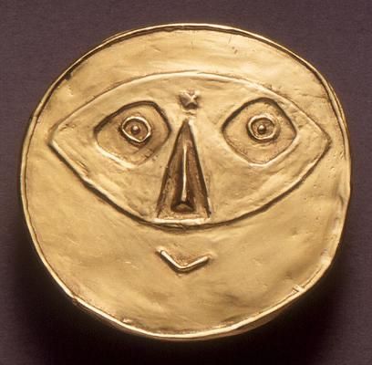 Smiling Mask, Picasso Jewelry, Jewelry Necklaces Gold, Art Bizarre, Ancient Roman Jewelry, Cubist Movement, Roman Jewelry, Contemporary Jewelry Design, Master Piece