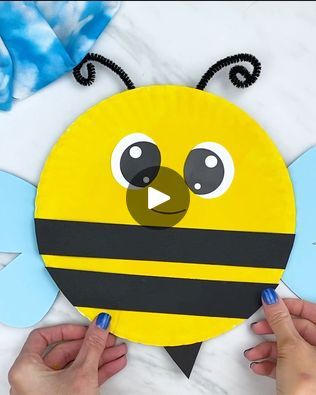 Bee Craft, Bee Movie, Paper Plate Crafts, Bee Kind, Bee Crafts, Paper Plate, Toddler Crafts, Spring Crafts, Creative Kids