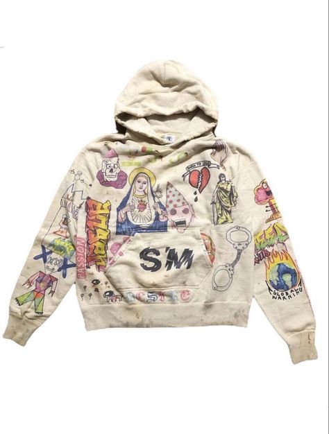 Graffiti hoodie gray Painted Hoodie, Graffiti Hoodie, Diy Clothes Ideas, Bape Shoes, Clothing Brand Ideas, Sick Clothes, Painting Hoodie, Designer Clothing Brands, Pull And Bear