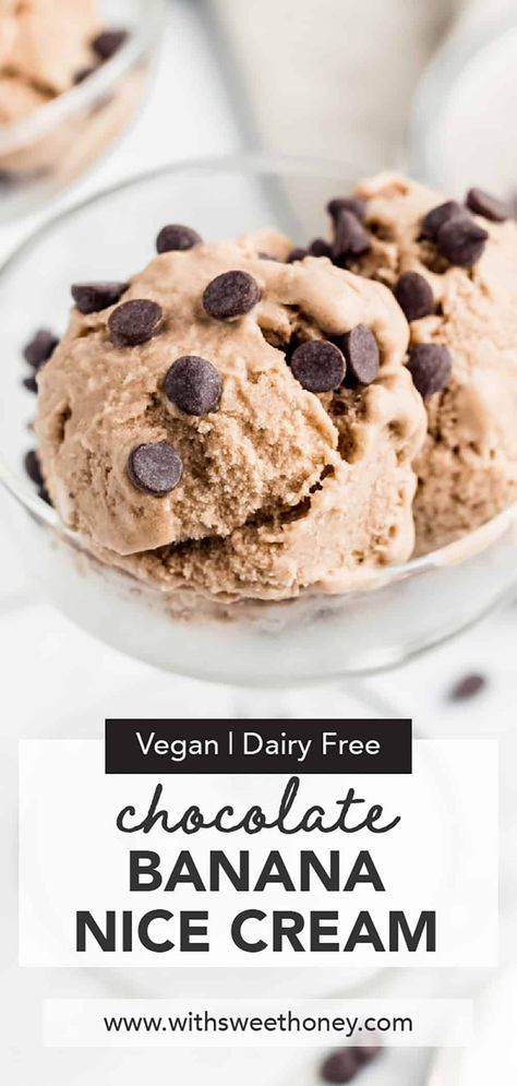 Vegan Banana Ice Cream Recipe, Vegan Ice Cream Recipes, Coconut Ice Cream Recipes, Banana Ice Cream Recipe, Coconut Milk Chocolate, Coconut Milk Ice Cream, Gluten Free Desserts Healthy, Vegan Ice Cream Recipe, Nice Cream Recipe