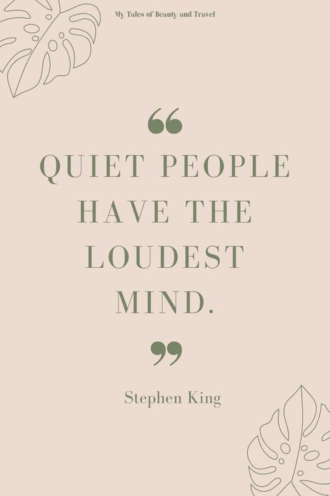 Steven King Quotes, Introverts Quotes, Quiet People Quotes, Stephen King Quotes, Quiet People, Stephen King Books, Introvert Quotes, King Quotes, Writing Motivation