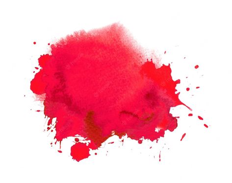 Paint Splash, Ink Stain, Watercolor Paint, Scarlet, Stain, Abstract Artwork, Paint, Red, Art