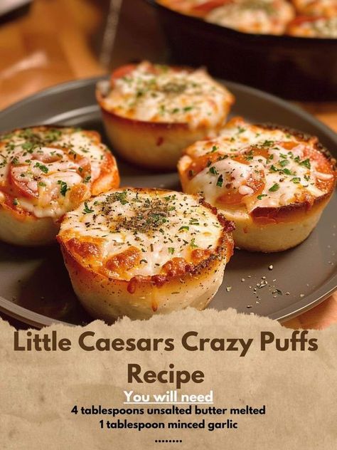 Paula Deen Recipes For Family 🍰🍲 | Little Caesars Copycat Crazy Puffs Recipe | Facebook Crazy Puffs, Caesar Recipe, Little Caesars, Paula Deen Recipes, Healthy Recipes For Diabetics, Puff Recipe, Cheese Puffs, Copykat Recipes, Food Saver