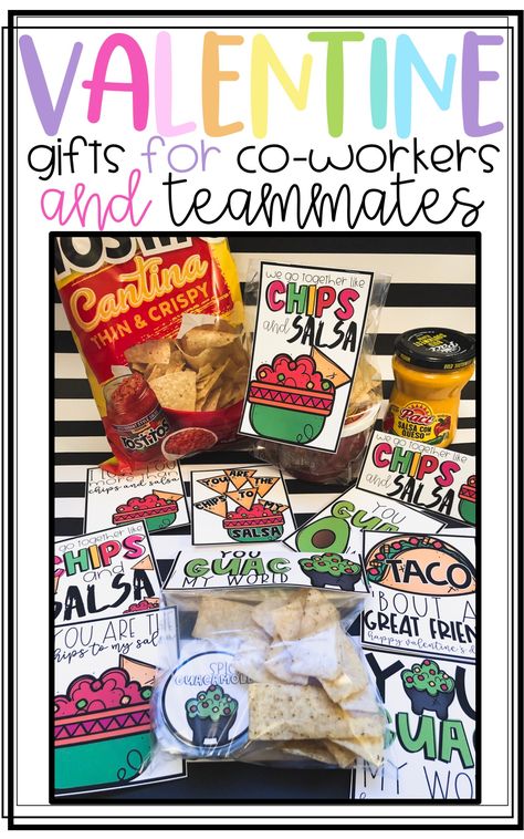 Valentine Gifts for co-workers and teammates! A fun chips and salsa themed valentine cards for your teacher teammates, co-workers, office staff, friends, and more! Cards For Your Teacher, Student Valentine Gifts, Valentine Student Gifts, Kindness In The Classroom, Cheap Valentines Gifts, Student Valentines, Gifts For Co Workers, Crispy Chips, Spreading Kindness