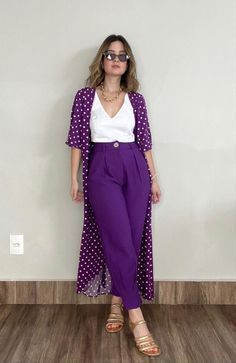 Outfits Purple, Fall Transition Outfits, Color Combinations For Clothes, Chic Winter Outfits, Outfits Classy, Purple Pants, Causal Outfits, Transition Outfits, Purple Outfits