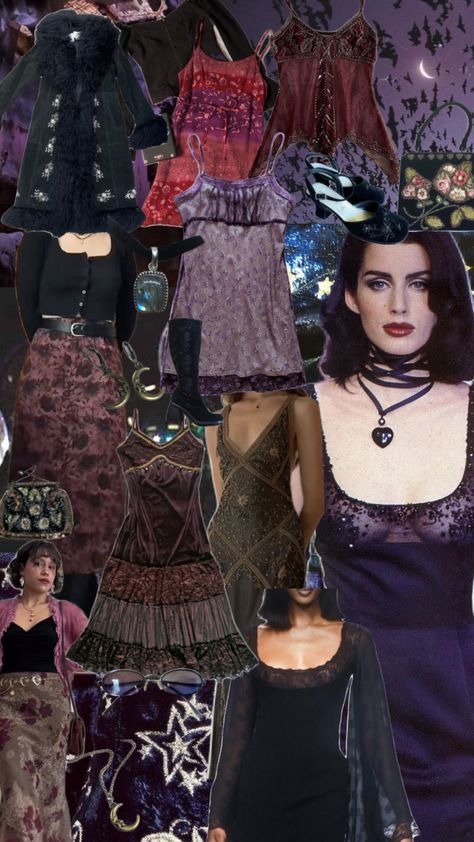 #whimsigoth #whimsygoth #whimsigothfashion #90s 90s Whimsigoth Outfits, Thrift Outfits Ideas, Whimsigoth Outfits, Nana Clothes, Outfits Purple, Goth Outfit Inspo, 90s Whimsigoth, Oui Oui, Alternative Outfits