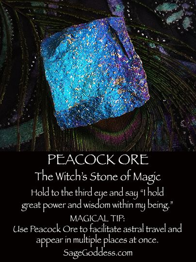 Peacock Ore is the witch's stone! Use to connect to the great power and wisdom within yourself. #PeacockOre #AstralTravel #metaphysical #SageGoddess #witch #magic #ThirdEye Peacock Ore, Crystal Power, The Third Eye, Crystals Healing Properties, Spiritual Crystals, The Witches, Crystal Therapy, Crystal Healing Stones, Crystal Magic