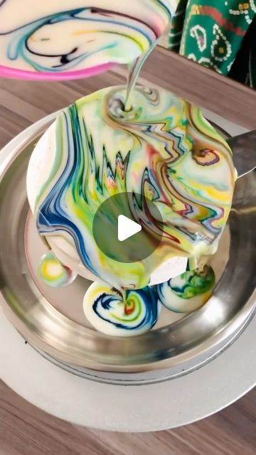 SugaryBucket I Delhi HomeBaker on Instagram: "Mirror Glaze Cake🧡💚💙💛💜
.
See the full video💕
.
.
.
.
#mirrorglaze #mirrorglazecake #cakereels #cakereelsofinstagram #cakevideos #cakevideosdaily #trendingsongs #trending #reelsofinstagram #cakedecorating #cakedecoration #cakedesign #mirrorglazedcake #baker #delicious #itsbaketimewithme #sugarybucket31 #bakersofinstagram #delhibaker #homebaker #bakedwithlove" Mirror Glaze Cake Decoration, Glaze Cake, Mirror Glaze Cake, Cake Video, Mirror Glaze, Glass Cakes, Trending Songs, Cake Videos, Tart