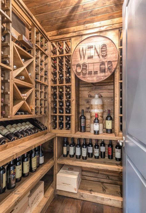 Wine Cellar Design Ideas | Pictures Designs & Ideas Wine Cellar Closet, Diy Wine Cellar, Wine Room Design, Bourbon Room, Wine Cellar Basement, Wine Closet, Home Bar Rooms, Home Wine Cellars, Wine Cellar Design