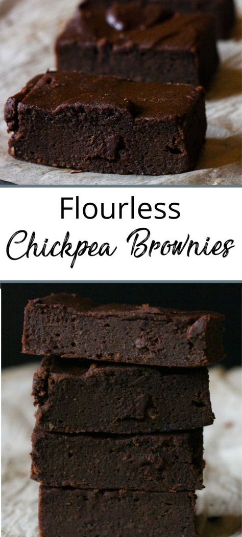 Brownies With Chickpeas, Easy Chick Pea Brownies, Chick Pea Brownies, Chickpea Brownies Healthy, What To Make With Chickpeas, Chickpeas Brownies, Chickpea Oatmeal, Chickpea Dessert Recipes, Chickpea Brownie