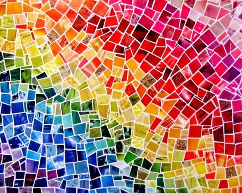 Rainbow Collage, Rainbow Mosaic, Paper Mosaic, Rainbow Connection, Rainbow Bright, Taste The Rainbow, Rainbow Wall, Over The Rainbow, Design Graphique