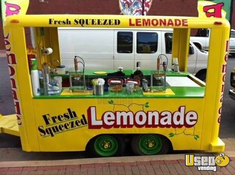 New Listing: http://www.usedvending.com/i/15-Waymatic-Lemonade-Turnkey-Trailer-in-Oklahoma-for-Sale-/OK-P-078Q 15' Waymatic Lemonade Turnkey Trailer in Oklahoma for Sale!!! Lemonade Trailer, Small Food Trailer, Lemon Shake Up, Snow Cone Stand, Diy Lemonade Stand, Food Trailer For Sale, Lemonade Sign, Ice Shop, Food Trailers