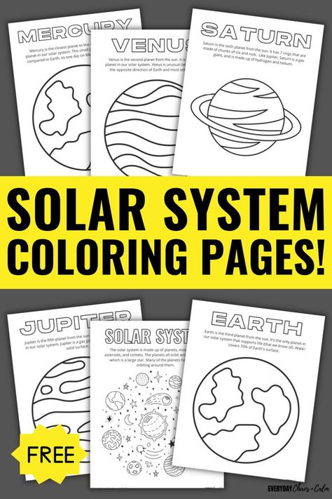 Solar System Printables, Astronaut Activities, Solar System Pictures, Solar System Lessons, Solar System Coloring Pages, Solar System Worksheets, Solar System Activities, Planet Coloring Pages, Space Activities For Kids