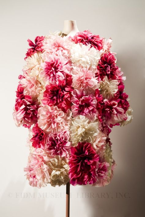 Norman Norell, Flower Coat, Dyed Flowers, Evening Coat, Fashion Institute, Floral Inspiration, Hand Dyed Silk, Floral Fashion, 1960s Fashion