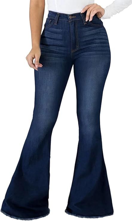 These groovy blue bell bottom jeans are a blast from the past, bringing back the iconic style of the 70s with a modern twist. Crafted from high-quality denim, they feature a flattering flare leg and a comfortable fit. Whether you're hitting the streets or the dance floor, these jeans will make you stand out in style. Ducato Camper, Sparkly Jumpsuit, Elastic Waist Jeans, All Jeans, Jumpsuit Elegant, Bottom Jeans, Destroyed Jeans, Crop Top Shirts, Classic Jeans