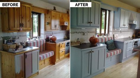 Resprayed Kitchen Cabinets, Kitchen Respray Ideas, Kitchen Resurfacing, Kitchen Respray, Kitchen Cabinets Before And After, Room Ideas For Men Bedroom, Kitchen Revamp, Kitchen Spray, House And Home