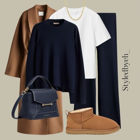 Currently living in these loungewear sets so comfy and affordable love this new navy colour 💙 #weekendfashion #weekendstyling #winterwalks #cosywardrobestaples #fashionaddict #stylist #virtualstylist #autumnoutfits #autumnfashion #hmnewin #hm #fashioncreator #trends #trendingstyles Navy Outfits For Women, One Set Outfit, Airport Outfits, Fashion Creator, Navy Colour, Fashion Idol, Navy Outfit, Relaxed Outfit, Winter Chic