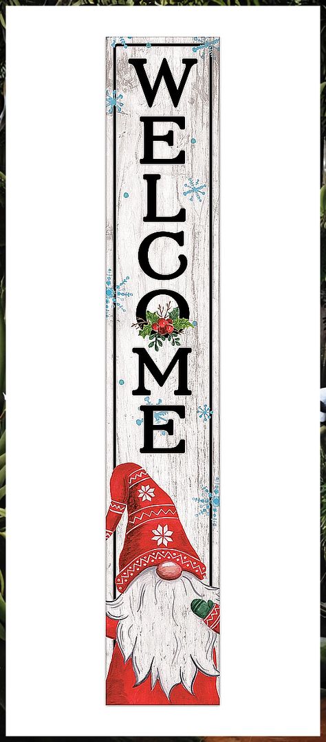 Christmas Front Porch - No clue how to start looking for the right solution for your needs? Look no further, check out Amazon for everything you need. Christmas Gnome Porch Leaner, Outdoor Christmas Signs Front Porches, Snowman Welcome Porch Sign, Winter Welcome Signs For Porch, Winter Porch Signs, Window Shutter Crafts, Christmas Signs Wood Front Porches, Barn Board Crafts, Winter Welcome Sign